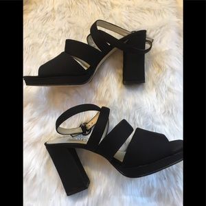 Sam & Libby women block heel ankle strap sandals 7